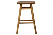 CT Scandinavian Solid Mahogany Timber Bar Stool