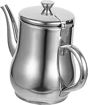 Ciieeo Stainless Steel Oil Pot Rapeseed Oil Old Oil Container Oil Dispenser Oil Filter Pot Stainless Hot Grease Container Petrol Oil Bottle Dispenser Oil Sprayer Avocado Oil Silver