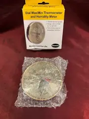 *Read* Brannan Dial Max Min Thermometer & Humidity Meter 124135 New in Box