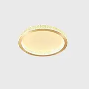 Creative Personality Metal Round Flush Mount Ceiling Light, LED Light Source, Three-Color Dimming Ceiling Lamp, Hotel Living Room Decoration Lighting Fixture