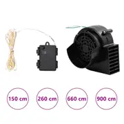 LED String Lights with LEDs and Fan Christmas Fairy Light Multi Sizes vidaXL