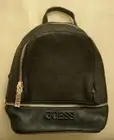 New GUESS Skye Debossed Logo Black Small Bagpack $98 SP741132 Handbag