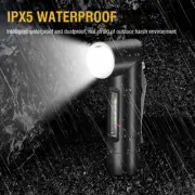 90° Rotating Work Light LED Flashlight Hand Torch USB Rechargeable Magnetic Lamp