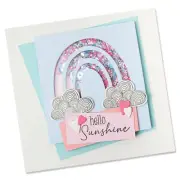 Sizzix Framelits Rainbow Joy 5pc set 12 stamps #665658 Retail $19.99 Lisa Jones