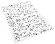 OFFIGAM 1Sheet Water Soluble Embroidery Stabilizer Alphabet Shaped Sewing Support for DIY Projects Washable Stabilizer for Machine and Hand Embroidery