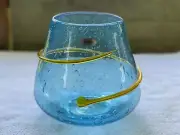 Blenko Glass Bowl 8620 - Ice Blue Cosmos