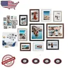 Set of 10 Multi-Color Gallery Frames: 4x6, 5x7 & 8x10 Sizes for Stylish Displays