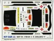 Fiat 124 GR.5 Rallye Catalunya 1977 N°1 Decals 1/43