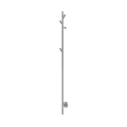 AGUZZO Ezy Fit 150cm Vertical Round Tube Heated Towel Rail Tree Style - Brushed Nickel
