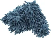 VALICLUD 4pcs Chenille Duster Refills Soft Microfiber Heads for Dust Capture Car Electronics Furniture and Home Surfaces Durable Reusable Non Scratch Cleaning Mop Pads