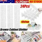 24X Adjustable Clapboard Drawer Cabinet Divider Partition DIY Storage Organiser