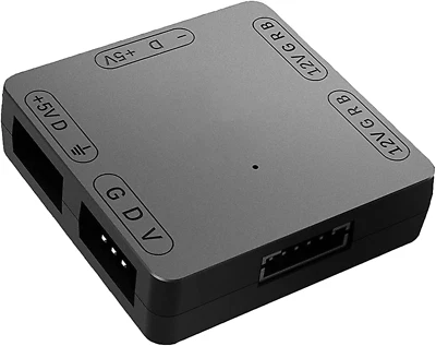RGB Convertor 5V ADD-RGB to 12V RGB Transfer Hub ARGB Controller,12V 4-Pin Heade
