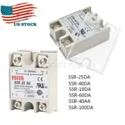 25A/40A/60A SSR-25DA 10DA 40DA 60DA Solid State Relay Module Alloy Heat Sink