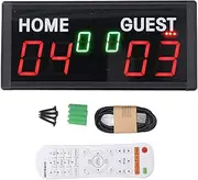 6 Digits Bluetooth Electronic Scoreboard, LED Portable Electronic Digital Scoreboard with Remote, Clear Display Tabletop Score Keeper for Indoor & Outdoor Games