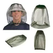 Mosquito Insect Hat Bug Bee Mesh Head Net Face Protector Travel Camping Hedging