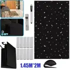 Portable Blackout Blind Window DIY Thermal Insulated Kitchen Stick On Curtains