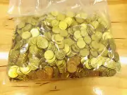 Amusement Arcade Games Vending Tokens or Coins Approx. 500 - New Brass Plated