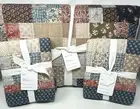 Pottery Barn~Mila Patchwork Reversible Quilt KING + 2 King Shams~NEW