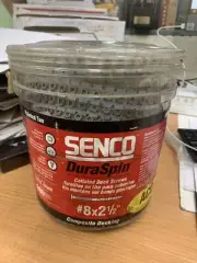 Senco Duraspin 08S250W592 #8 x 2 1/2 Exterior Collated Deck Screws (800 per Box)