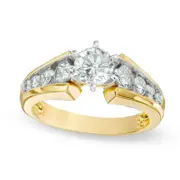 1.20 CT. T.W. Natural Diamond Engagement Ring in Solid 14K Gold