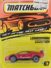 Matchbox Superfast #67 Red Lamborghini Countach 1995 - NEW 1:64 Scale NIB
