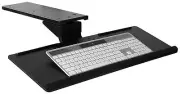 Mount-It! Under Desk Keyboard Tray and Mouse Platform 17 inch Space Saving Track