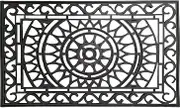 Solemate Doormats Star Circle Rubber Doormat, 60 x 90 cm