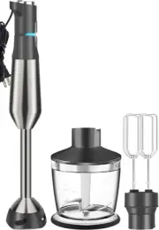 Immersion Blender RPM 16000±10% Scratch Resistant Hand Blender,15 Speed and T...