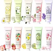 10 Pack Travel Size Hand Cream Bulk - Natural Plant Fragrance Moisturizing Lotion for Dry Cracked Hands, Gift Set for Women & Teens (Mom, Teacher, Nurse, Bridesmaid) - Birthday, Mothers Day, Nurses Week, Teacher Appreciation