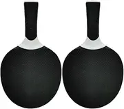 Sports Goods Silicone Multi-Color Table Tennis Rackets Suitable for Beginners in Training and Competition Black