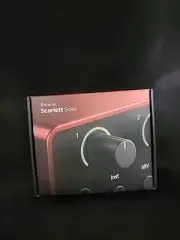 Focusrite Scarlett Solo 4th Gen USB Audio Interface with Scarlett Mic Pre