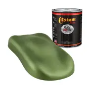 Hot Rod Flatz Medium Green Metallic Urethane Auto Flat Car Paint, Quart Only