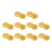 10 Sets Sewing Snap Buttons, Press Buttons Snap Fasteners 18mm, Yellow
