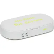 MyTagAlongs UV Phone Keys Sterilizer "No Time for Germs" White Green New