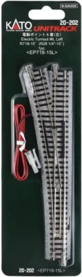 Lot of 4 Kato 20-202 N Scale Unitrack Electric Turnout #6 Left Hand