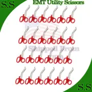 24 EMT Utility Scissors Shears 7.5" Red Colored
