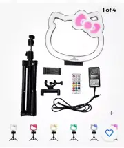 NIB Hello Kitty® Supercute 10” RGB Desktop Ring Light with Tripod
