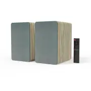 Silcron SLR05 Active Bookshelf Speakers with HDMI ARC – Wood