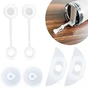 Leak Stoppers Accessories Set For Stanley H2.0 40oz/30oz Tumbler, Includes 2 Set No Spill Stoppers and Straw Covers, Leak Proof Stoppers For Stanley Lid (6 Pcs)