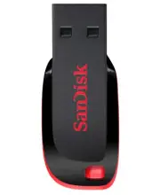 32GB SanDisk Cruzer Blade USB2.0 Flash Drive - Black, Red