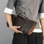 Genuine Leather Drum Stick Bag Durable Drumsticks Kit Bag Soft Carrying Case Bag