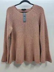 Ann Taylor Womens Petite Sz Xlp Xl Pullover Ribbed Sweater New Pink 4037 Wool