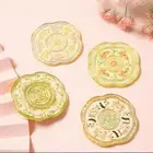 Handheld Cosmetic Mirror Emboss Makeup Mirror Makeup