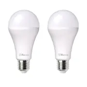 2x Laser 10W E27 Smart White LED Bulb Google/Alexa/WiFi Wireless App Control