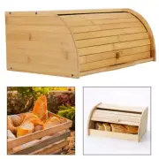 Roll Bread Box Farmhouse Kitchen Storage Container Bread Bin Holder for