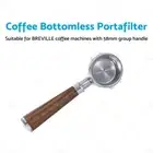 Suitable For BREVILLE 58mm Bottomless Portafilter Group Handle With Basket