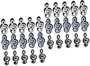 HOODANCOS 30Pcs Musical Note Erasers for Portable Erasers Creative Design for Writing Drawing Bright Colors for Classroom Office Decor