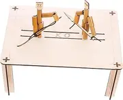 Vaguelly 1 Set Bamboo Puppet DIY Desktop Puppet Kit for Thrilling Two Player Combat Interactive Table Game for Crafts Supplies for Family Entertainment and Birthdays