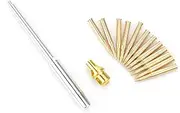Aluminum+Brass Barrel with Shells Kit Model German Tanks Aluminum 1/35 Tube for Tamiya 35216/35227 1/35 German Tiger I Tank