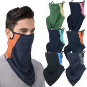 Outdoor Cooling Face Mask Breathable Neck Gaiter Scarf Bandana with Loops Ear